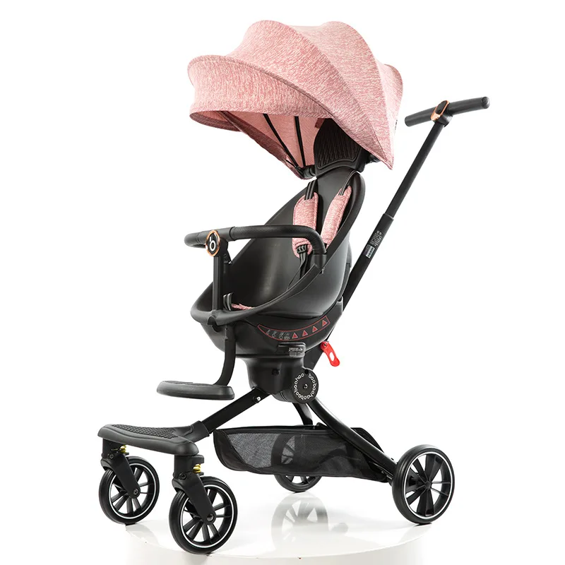 The V5 Walker V8 Baby Light Can Fold The Two-way Children\'s Car High Landscape Trolley Stroller 2-1  Baby Stroller  Baby