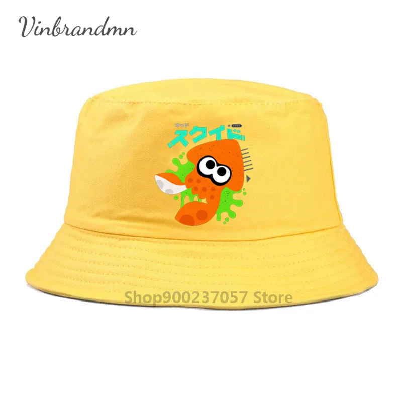 Newest SQUID KAWAII BLUE Fisherman Hat Anime Comic funny  Fashion Cool Gorros Fishing Fisherman Hat