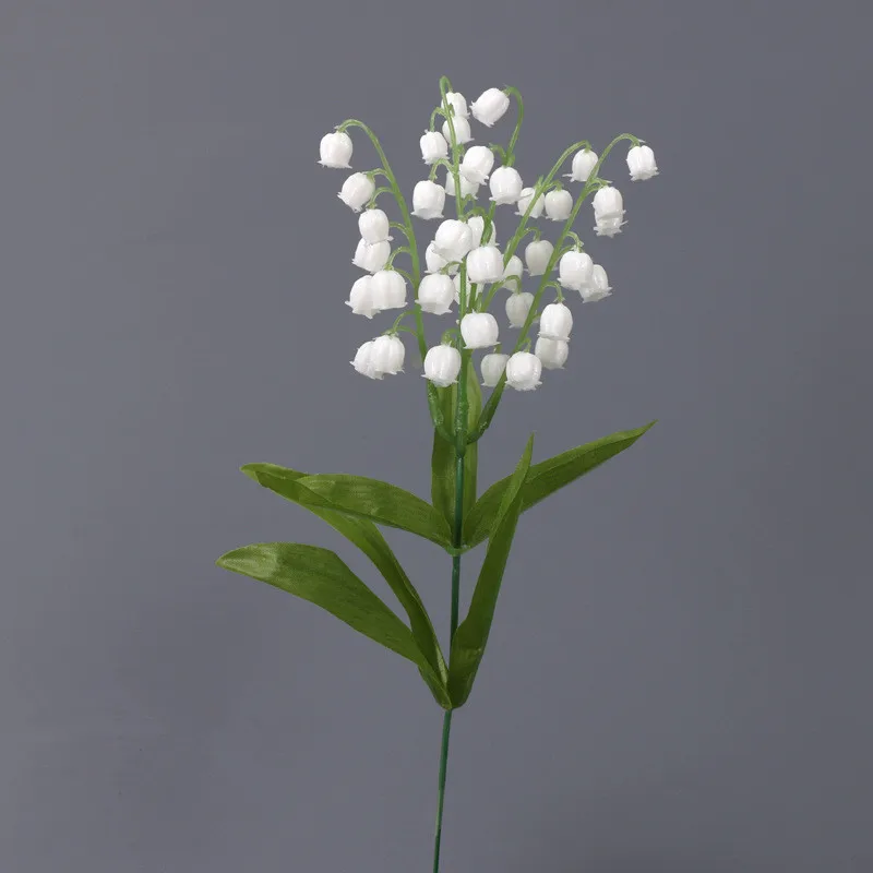 Bellissima campana bianca pura orchidea plastica fiori artificiali disposizione forniture decorazioni per la casa piante finte regali per feste