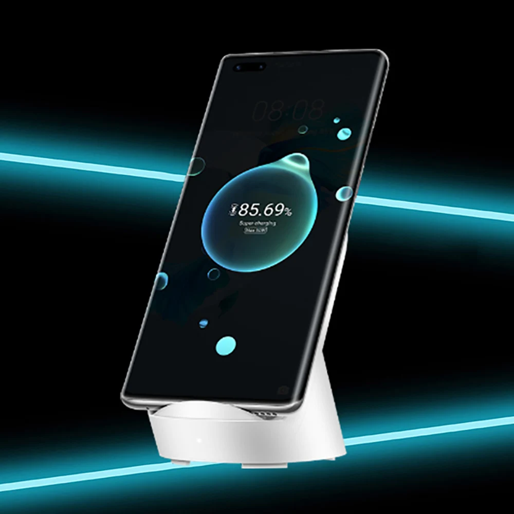 شاحن هواوي لاسلكي 50 وات CP62R شحن ممتاز لهاتف هواوي ميت 40 برو ميت 30 برو P40 برو آيفون سامسونج الأصلي هواوي CP62 R