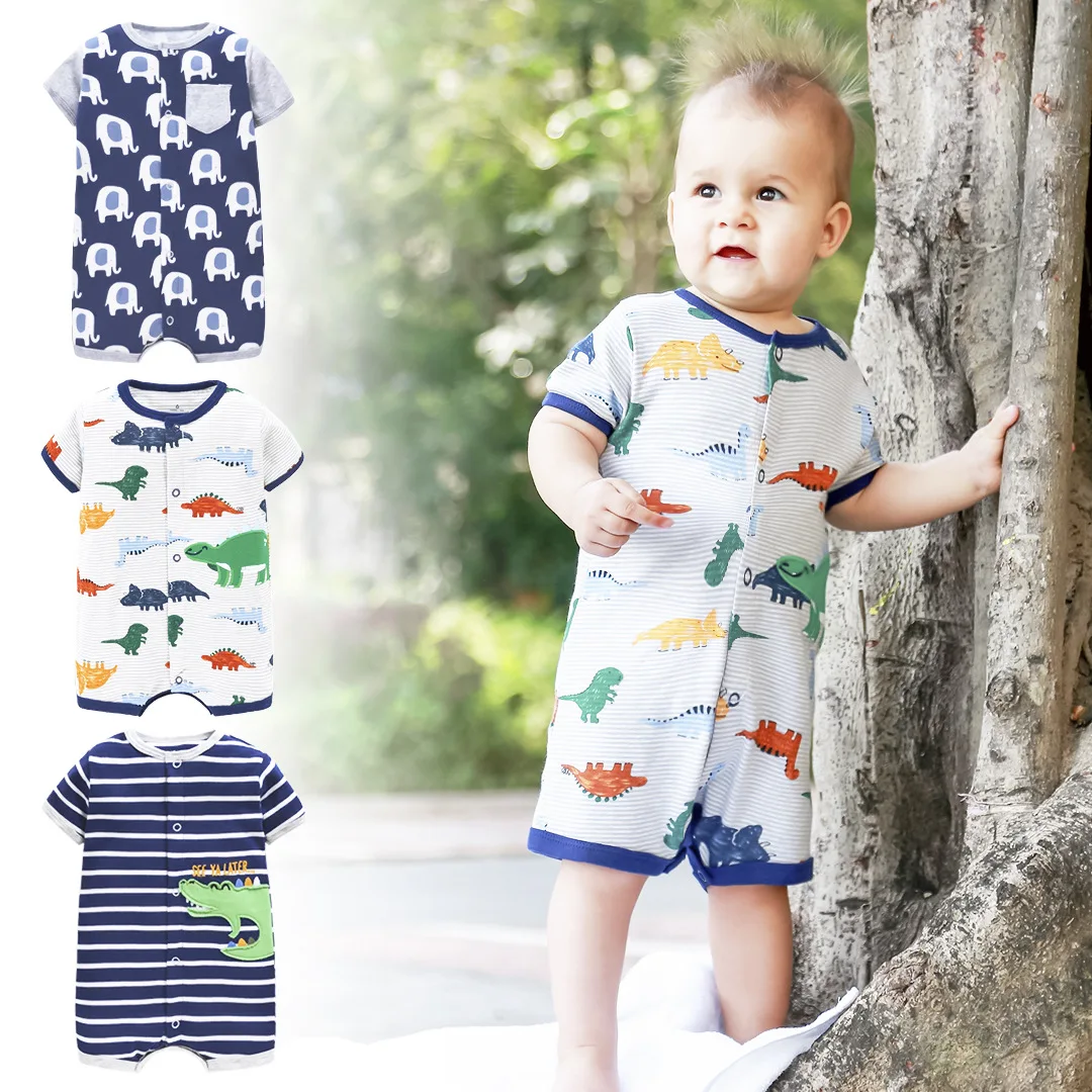 

2022 Baby clothes summer cartoon baby girls romper cotton newborn baby clothes boys jumpsuit infants bebe clothes newborn boy