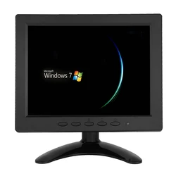 ZHIXIANDA H1208 8 Inch TFT LCD 1024x768 Screen Monitor With VGA HDMI AV BNC USB Sperkers For PC CCTV Security Camera