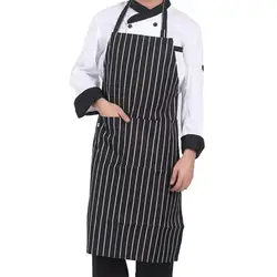 Womens Mens Cooking Chef Kitchen Restaurant BBQ Apron Dress With 2 Pocket Adjustable Adult Apron Waiter Apron Kitchen Cook Apron