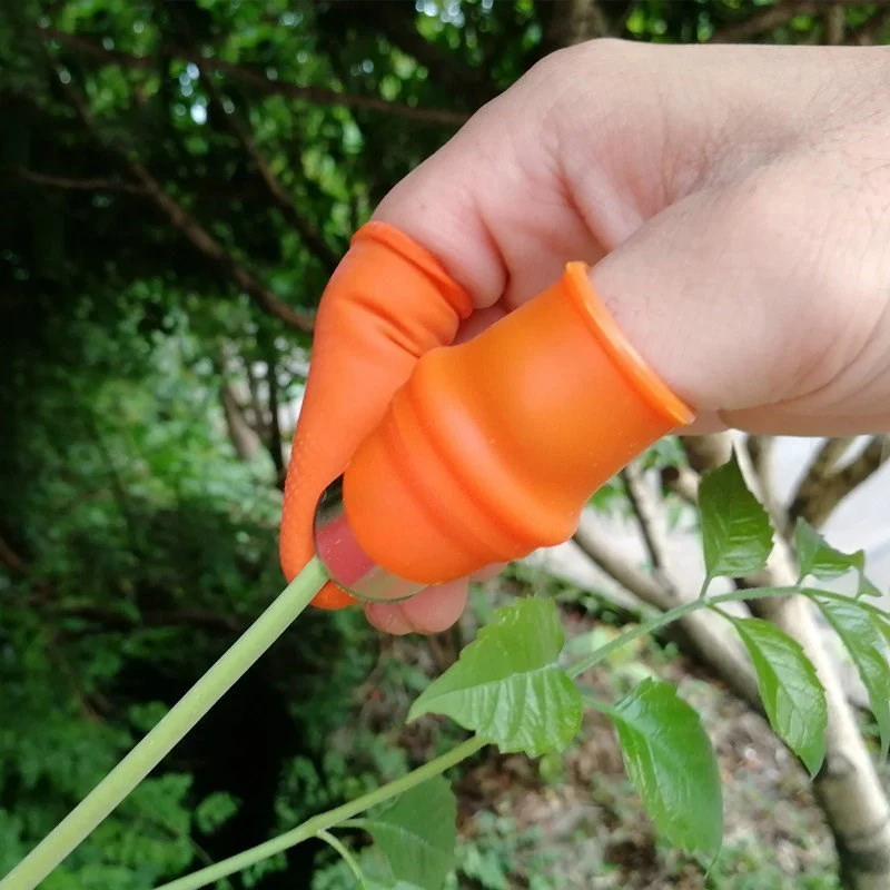 ガーデン親指カッター指ツール工場野菜ピッキングデバイスの庭収穫植物剪定鋏園芸ツール