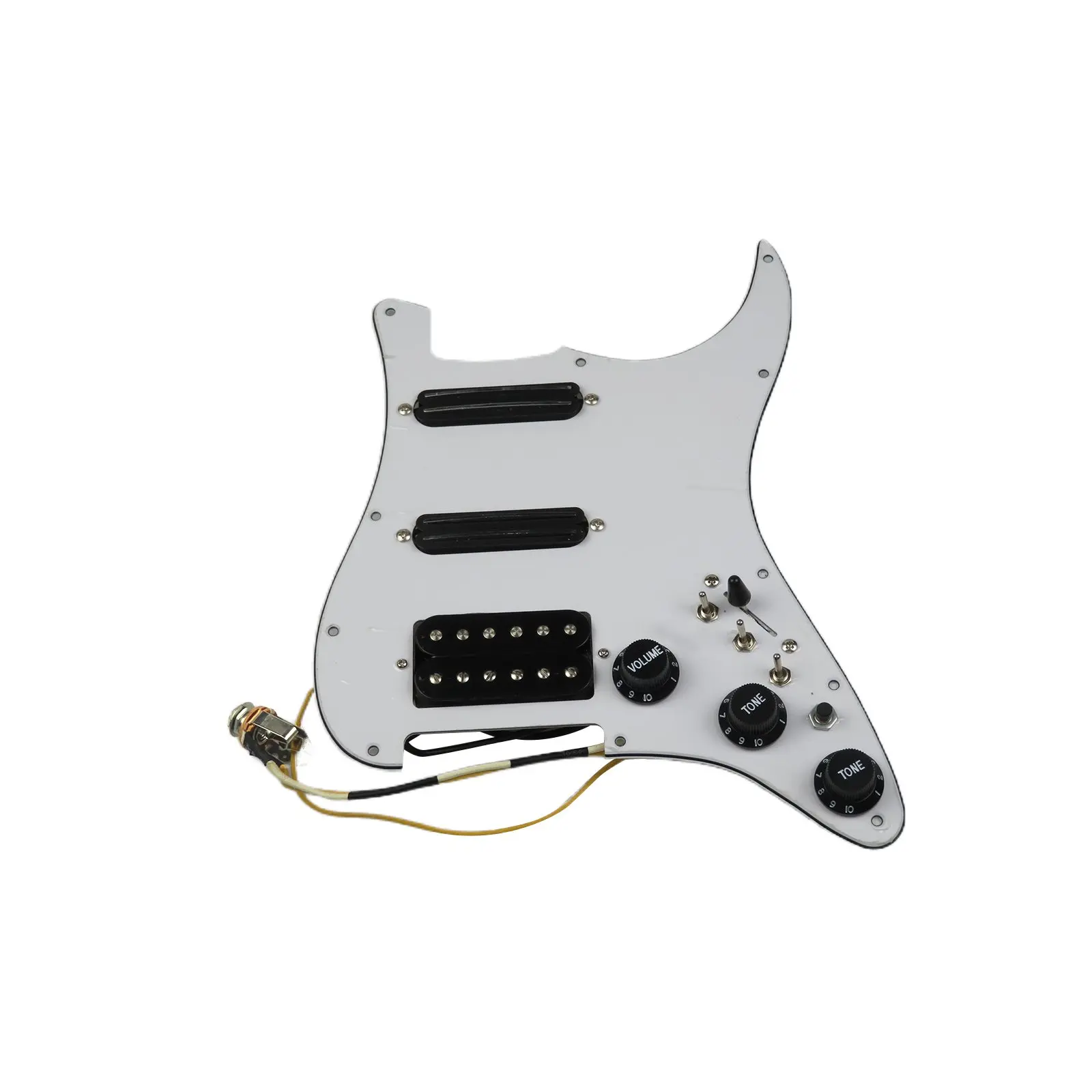 

Prewired loaded Pickguard Guitar Pickups Humbucker Pickups Alnico 5 HSS Wiring Harness Push-Pull Single Cut Set