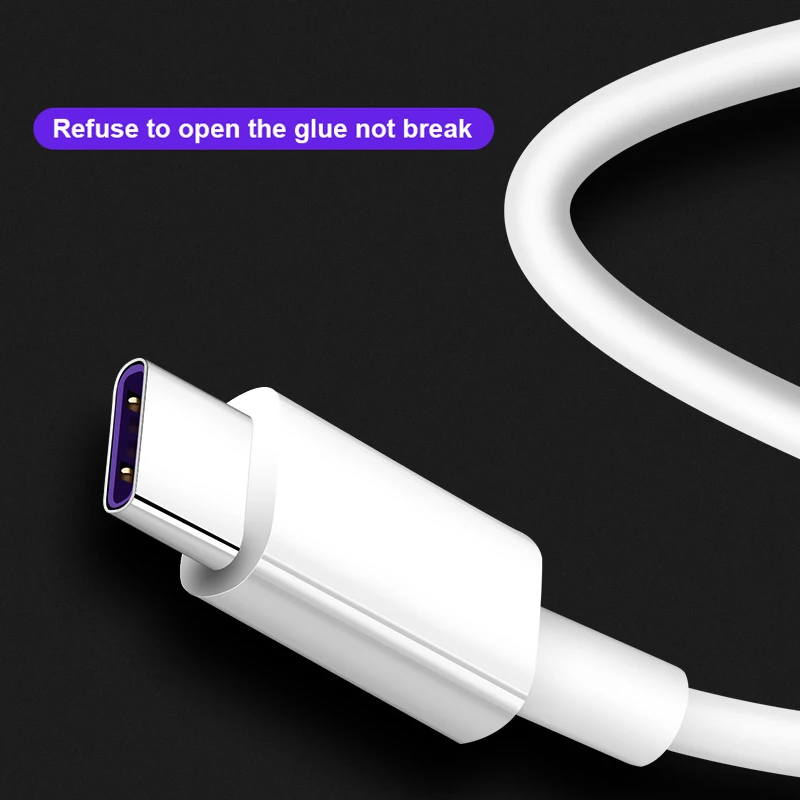 5A Supercharge Type-C Cable For HUAWEI P30 Pro P20 Lite Mate 20 P10 Fast Charging Wire For SAMSUNG Note 10 Plus S10+ S9 Note 9 8