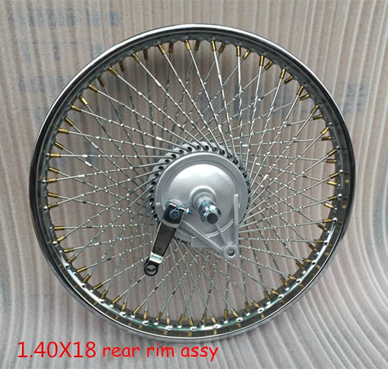 CG125 XF125 ZJ125 Motorcycle Wheel Hub Assy 72 spokes 18\