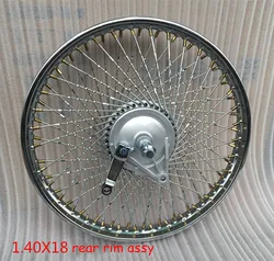 CG125 XF125 ZJ125 Motorcycle Wheel Hub Assy 72 spokes 18