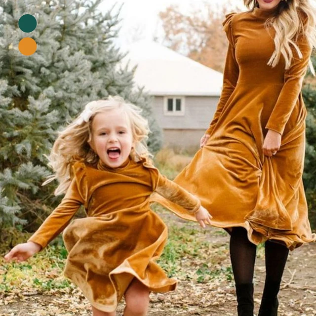 Mum and daughter matching christmas dresses best sale