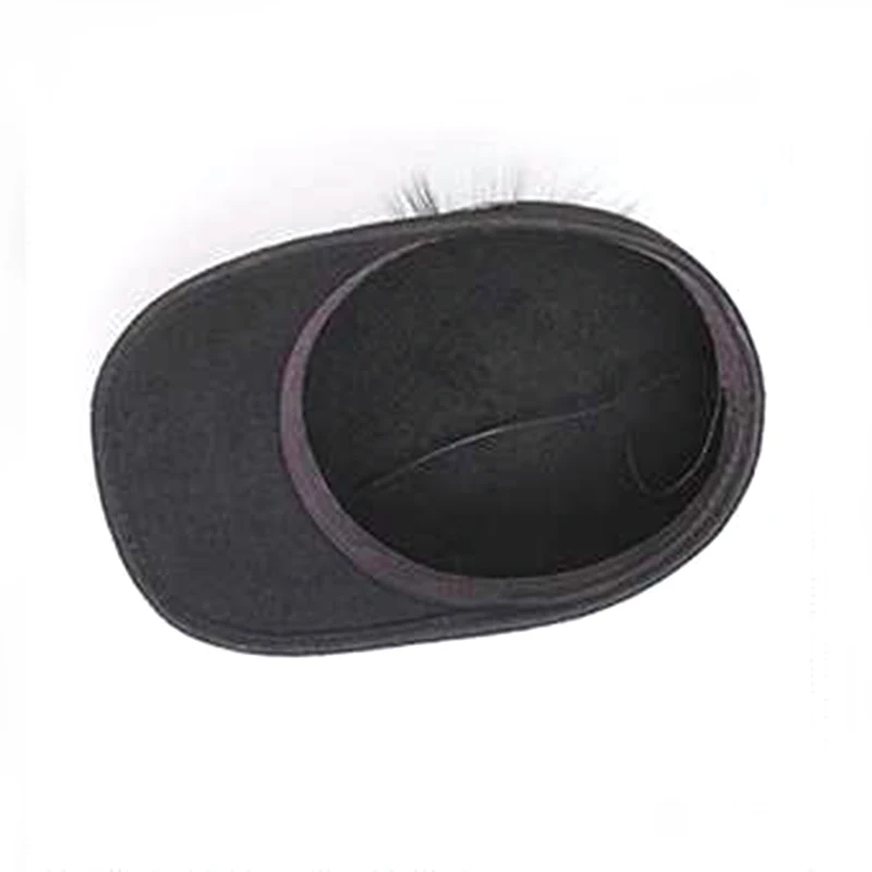 New Winter Keep warm Wool Felt Hats Women Wool Fedoras Hat Retro Equestrian Knight Caps Female Rabbit Fur Ball Baseball Cap