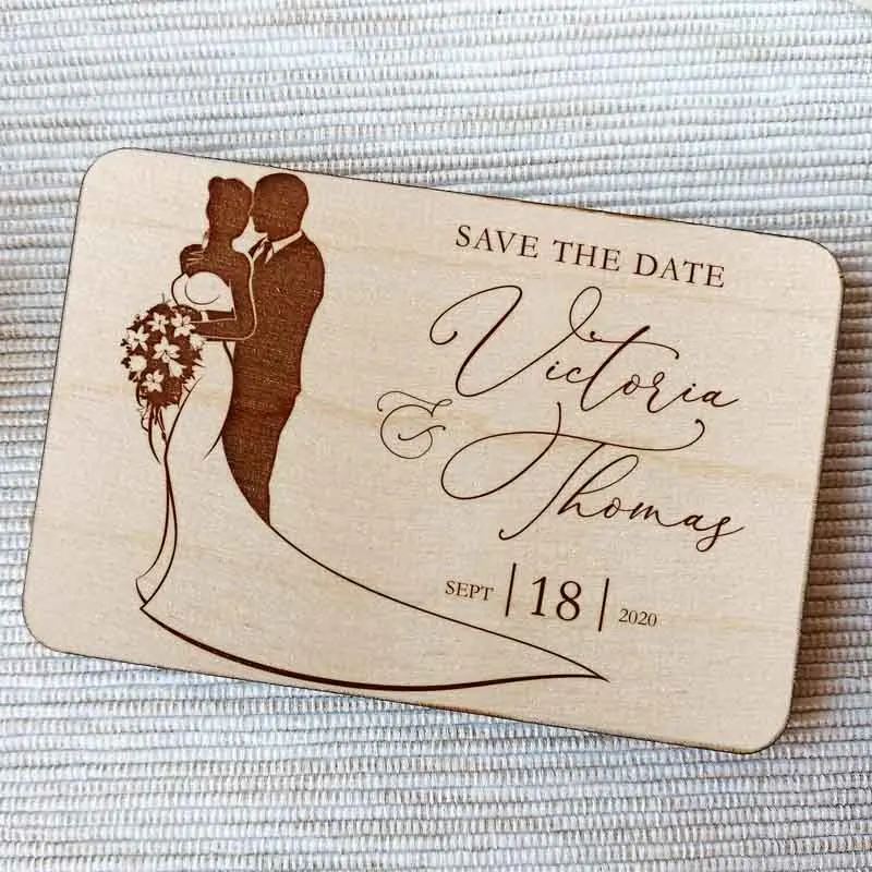 Save-The-Date-magnet-Bride-and-Groom-Wooden-Custom-magnets-wedding-favors-rustic-wedding-for-bride