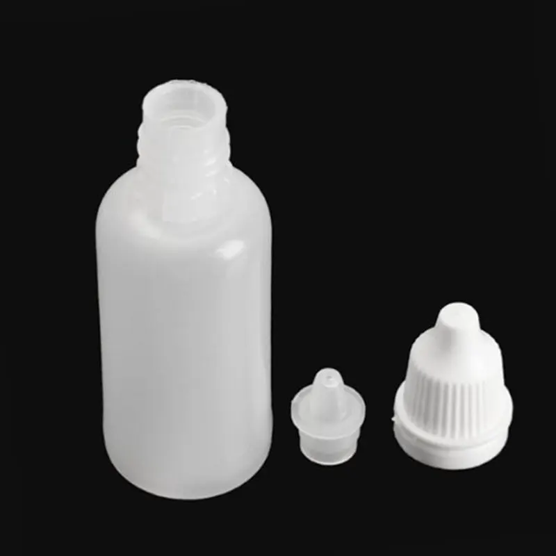 100Pcs/Lot 10ml Empty Plastic Squeezable Dropper Bottles Eye Liquid Dropper Sample Eyes Drop Refillable Bottle