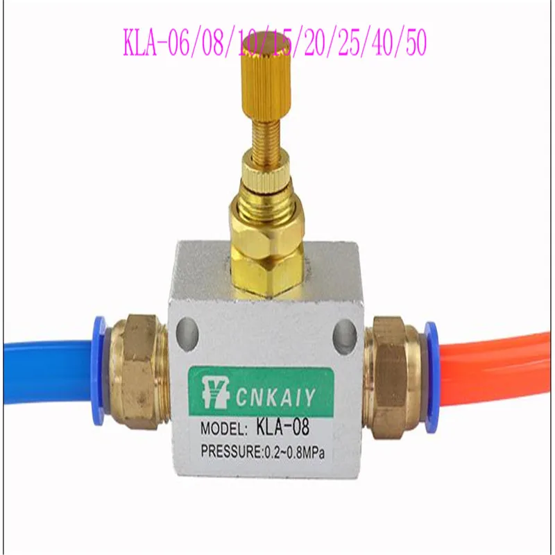 KLA-06/KLA-08/KLA-10/KLA-15/ One-way Throttle Valve Flow Control  Is Stable and Sensitive