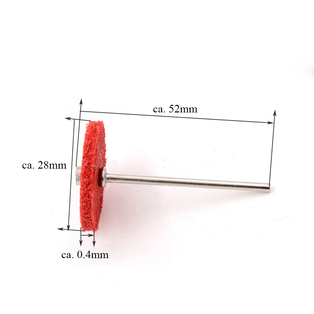1 ''28 مللي متر ألياف النايلون إطارات لامعة منصات جلخ 1/8'' عرقوب ل دريمل الروتاري