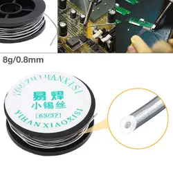 Welding Wires 63/37 8g Welding Wire 0.8mm Mini Solder Wire Tin Lead Wire Reel with 2% Flux and Rosin for Electric Soldering Iron