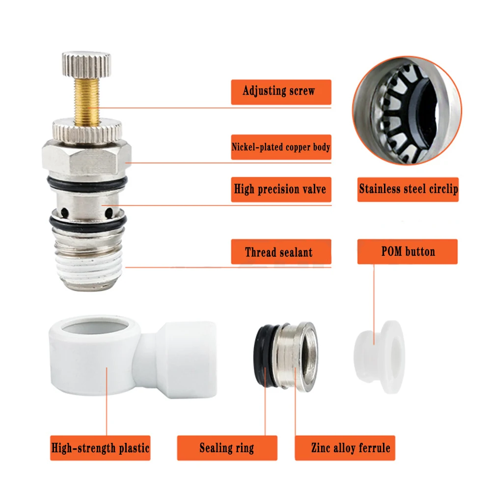 SL White Pneumatic Quick Coupling 1/8 1/4 3/8 1/2 M5 Speed Control Valve Acceleration Valve Trachea Cylinder Solenoid Valve