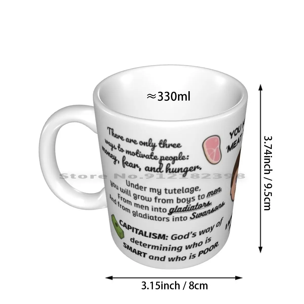 Ron Swanson Quotes 2 Ceramic Mugs Coffee Cups Milk Tea Mug Ron Ron Swanson Swanson Parks And Rec Parks And Recreation Parks And