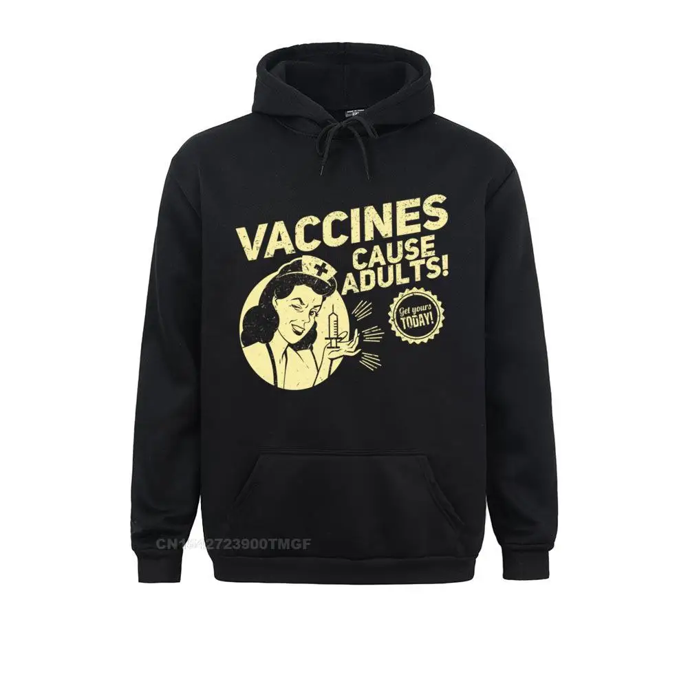 

Newest Mens Hoodies Funny Pro Vaccination Shirt Vaccines Cause Adults Oversized Hoodie Sweatshirts Hoods Harajuku