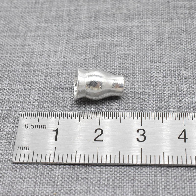 4pcs of 925 Sterling Silver Bead Cones for Guru Beads Buddhist Bracelet Necklace Spacer