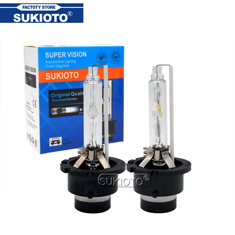 

2 шт. SUKIOTO GENUINE JAPAN D4S D4R HID ксеноновые 35 Вт лампы для автомобильных фар 55 Вт D2S D2R Xenon HID стандартный светильник замена оригинальной лампы
