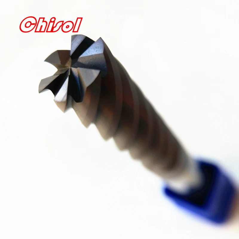Original  6 Edge Solid Carbide End Mill GM-6E-D6.0 GM-6E-D8.0 GM-6E-D10.0 GM-6E-D12.0 GM-6E-D16.0 GM-6E-D20.0