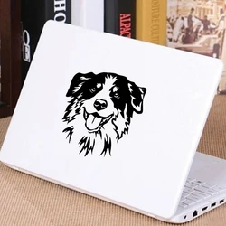 Australian Shepherd portrait Vinyl Sticker Car Window Door Decor Cute Dog Head Logo Design For Apple MacBook Pro/Air Decoration