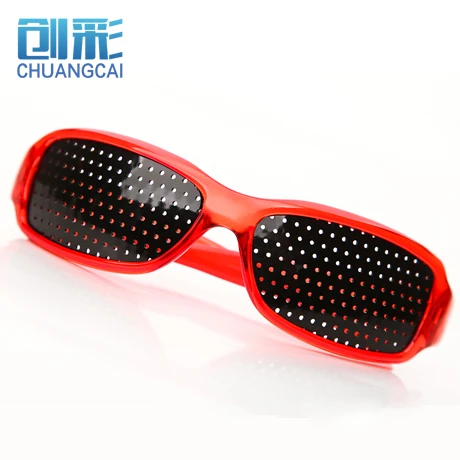 Red sports eyeglasses porous pinhole glasses astigmatism myopia amblyopia presbyopia hyperopia strabismus