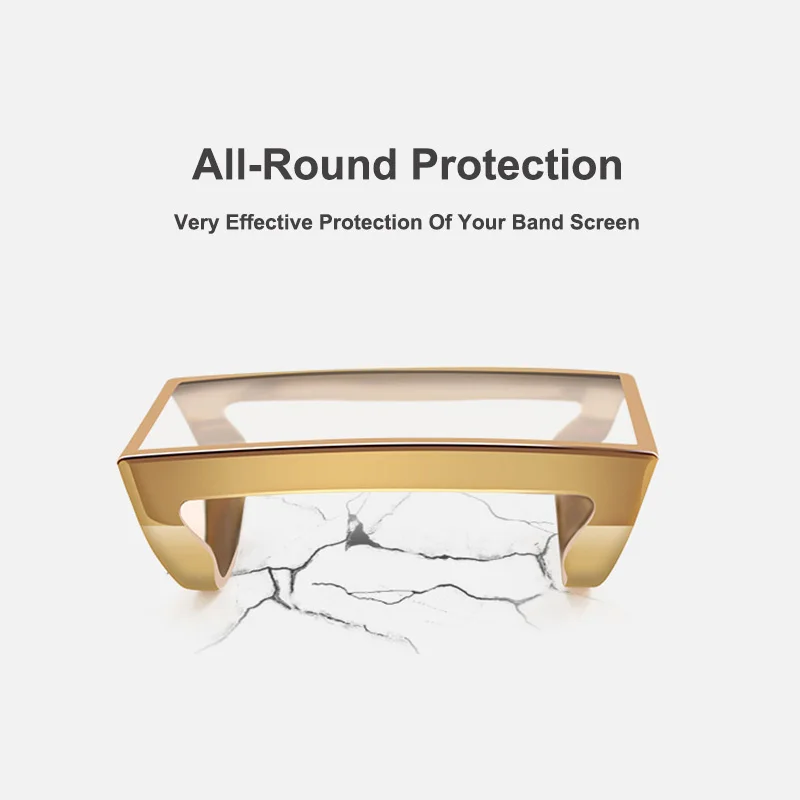 Cases for Fitbit Charge 2 Case protector for Fitbit Charge 3 Smart Accessories Bumper TPU Screen with Film Protective Shell Case