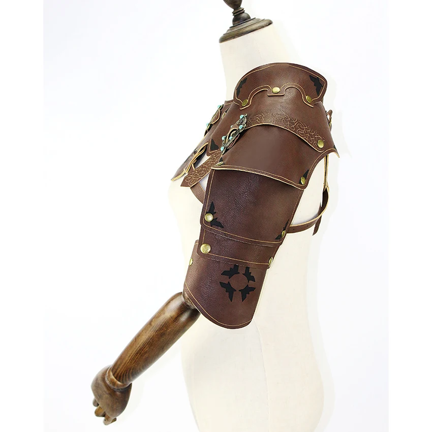 Armure de Style Steampunk pour Homme et Femme, Châle Médiéval en Cuir, Équipement Mécanique Rétro, Costume Cosplay, Accessoire d'Anime