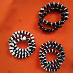 1pcs/lotnatural wide striped agate bead bracelet First-line pharmacist beads Yin Yang World treasure bowl accessories gem jewely
