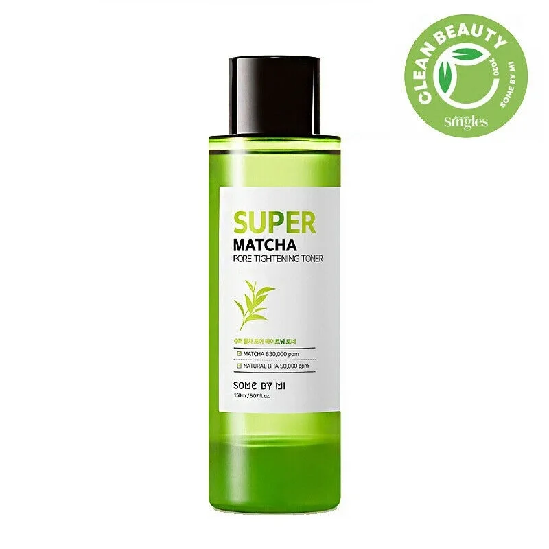 SOME BY MI Super Matcha Pore Tightening Toner 150ml Refreshing Oil Control Toner Tighten Pores Improving Acne Repairing Tender