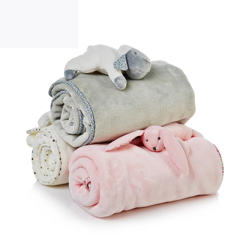 Newborn Blanket Children Lunch Break soft Layer Baby Blanket Kindergarten Blanket Office Cover Blanket Flannel Stroller Blanket