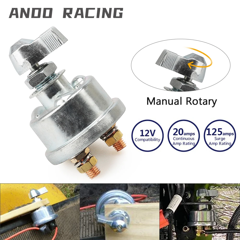 Master Battery Disconnect Switch Kill Cut Off Isolator Switched High Current short current car For RV  truck RV lorry boat