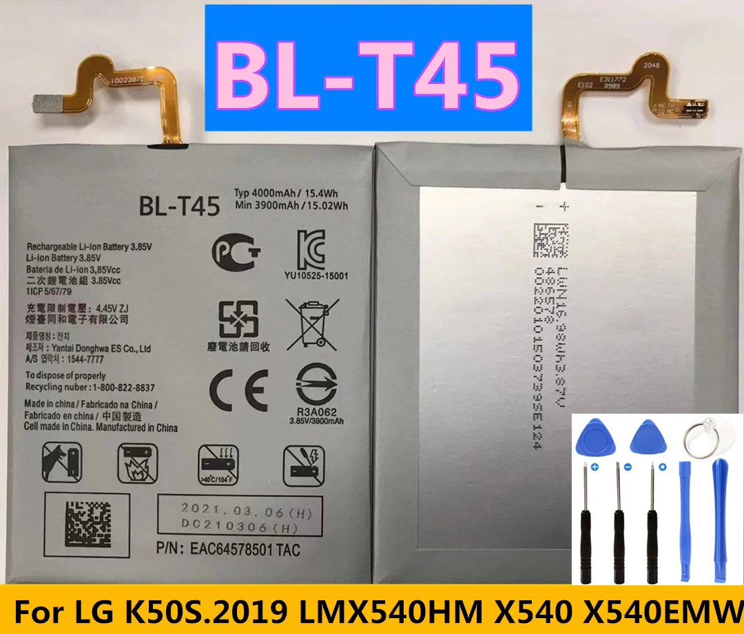 

Аккумулятор BLT45 BL-T45, 4000 мАч, для LG K50S 2019 LMX540HM X540 X540EMW BL T45