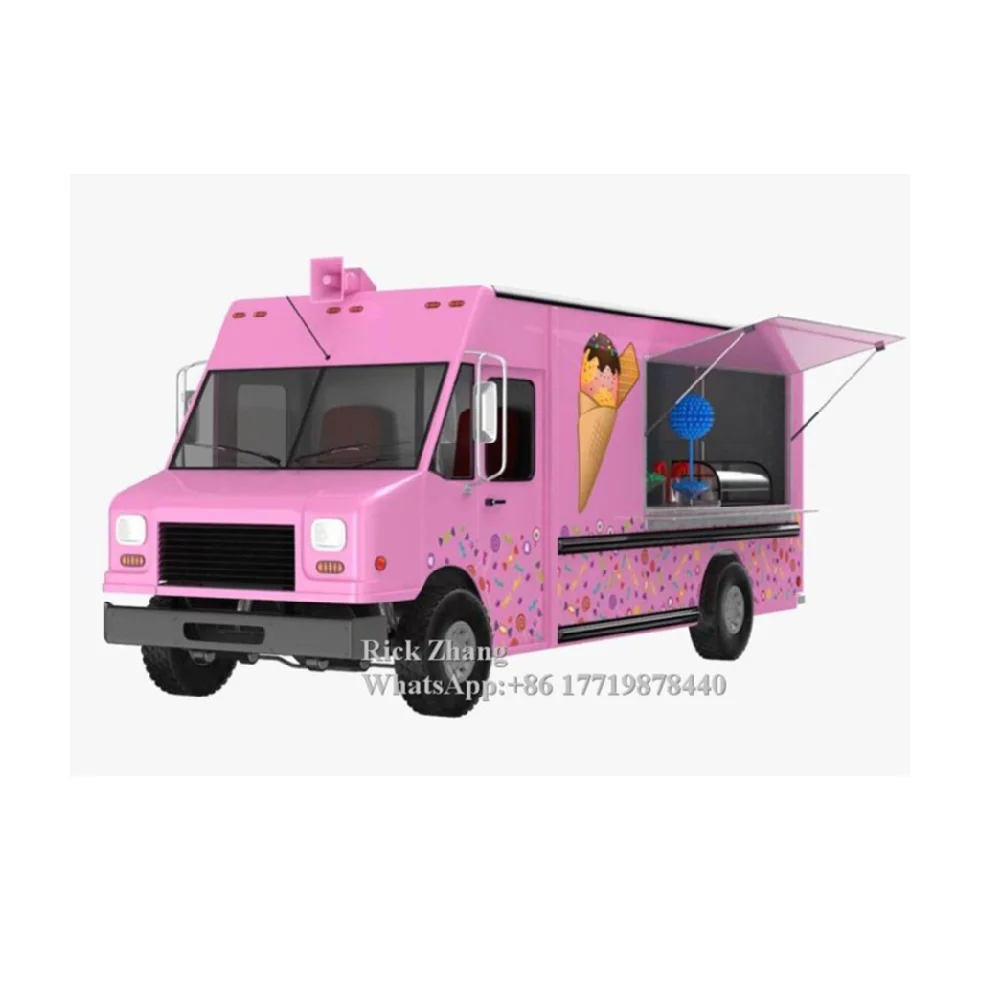 Retro Feelings 5m Length Street Food  truck/floor Food trucks/Ice Cream Food cart/carts