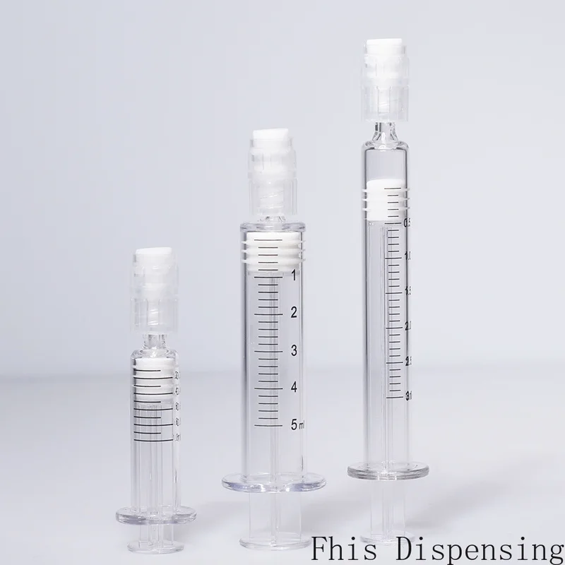 

1ml 3ml 5ml Luer Lock Syringe with Measurement Mark Tip for CBD Oils EJuices Liquids Chemical