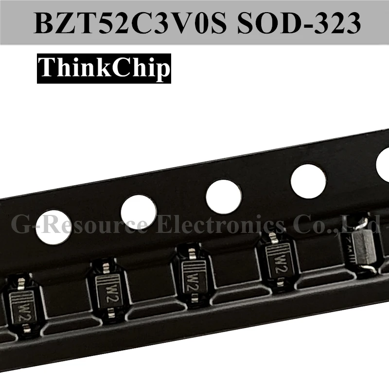 BZT52C3V0S SOD-323 SMD 0805 spannung stabilisiert diode 3,0 V (Kennzeichnung W2)