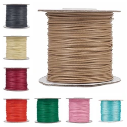 85yards/roll 1mm coreano cavo di poliestere cerato perline filo String Strap Multi colori per gioielli che fanno braccialetto collana fai da te