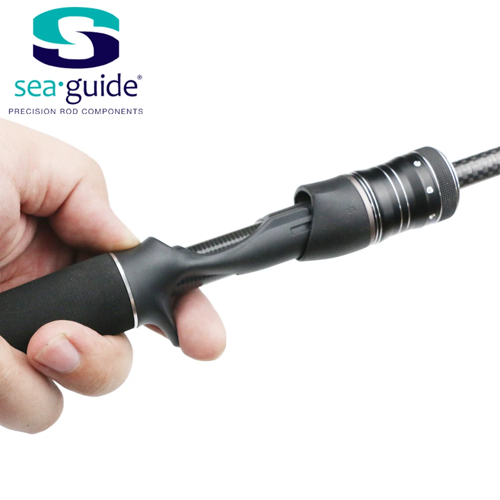 SeaGuide 1Set 67.6g Casting Reel Seat EVA Handle Kit Lure Rod Bass Fishing Rod DIY Fishing Rod Component Pole Accessory Repair