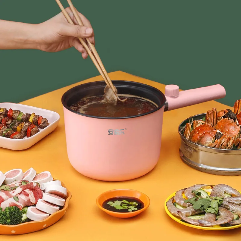 Small Pot Fried Steak Pan, Mini Wok Titanium, Korean Noodle Machine, Dinner Hot Pot, Cook Household Decoration, Kitchen Tool