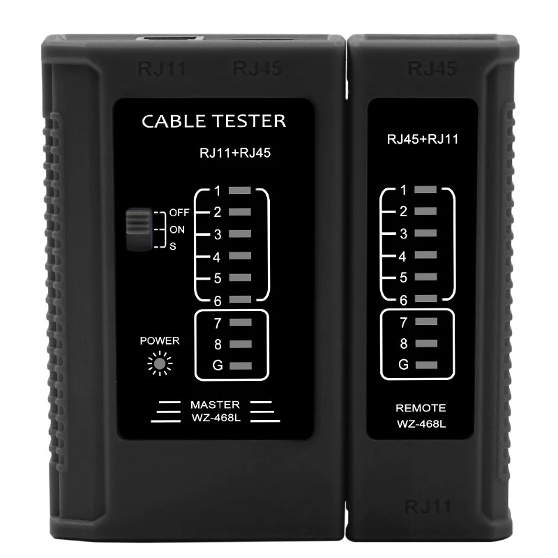 Professional RJ45 Cable Lan tester Network Cable Tester RJ45 RJ11 RJ12 CAT5 CAT6 UTP LAN Cable Tester PC Networking Cable Tool