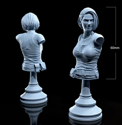 60mm Resin Model Female Soldier Figure Unpainted No Colour RW-350N