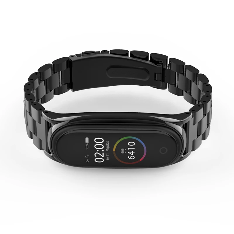 Для Mi Band 5 4 3 Металлический смарт-браслет для Mi Band 5, ремешок Opaska Bend 4, браслет для Xiaomi Correa Miband 3 NFC Global