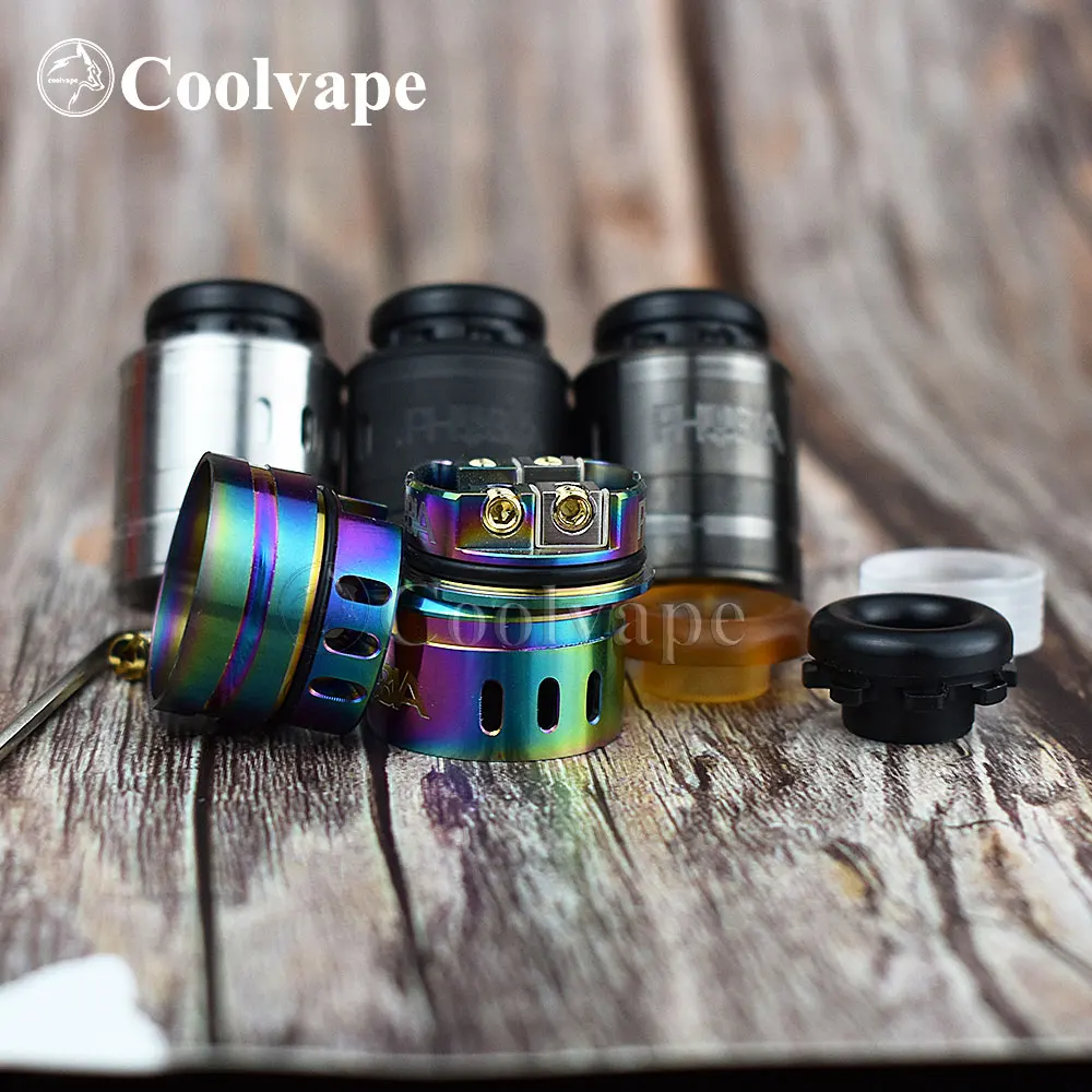 فوبيا V2 RDA إعادة البناء خزان البخاخة نازف خزان مع squonk BF دبوس 24 مللي متر قطر vs Hellbeast RDA خزان