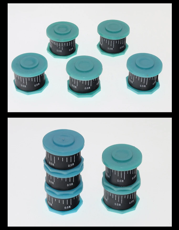 3 Stück Angelblei mit Skala, 0,5/0,6/0,8 mm Dicke, Angelzubehör – Detail 5