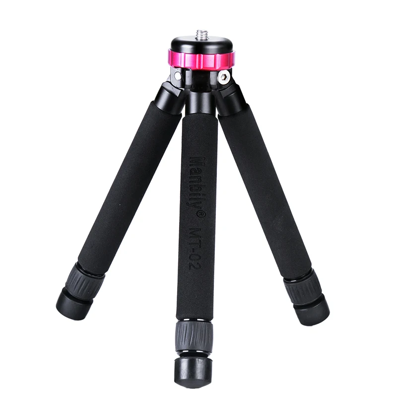 Manbily MT-02 Mini Table Aluminum Tripod for Mirroless Cellphone Gorpo Compact Camera shooting Go Pro Hero Phone Tripod Tripe