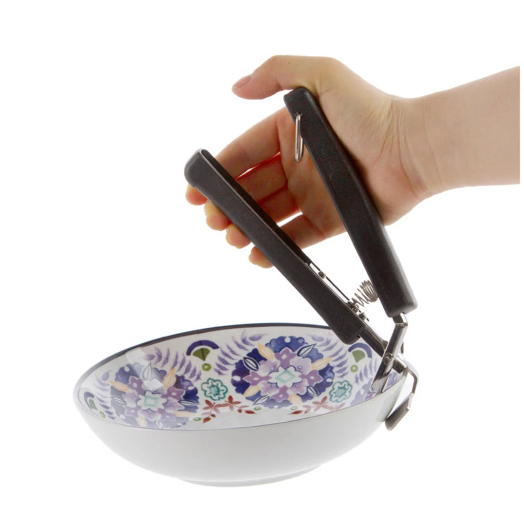 1 pz Camping Hinking Anti-hot Bowl Gripper anti-scottatura pentola Pan pinza pentole supporto braccio di cottura Carrier maniglia Clip morsetto