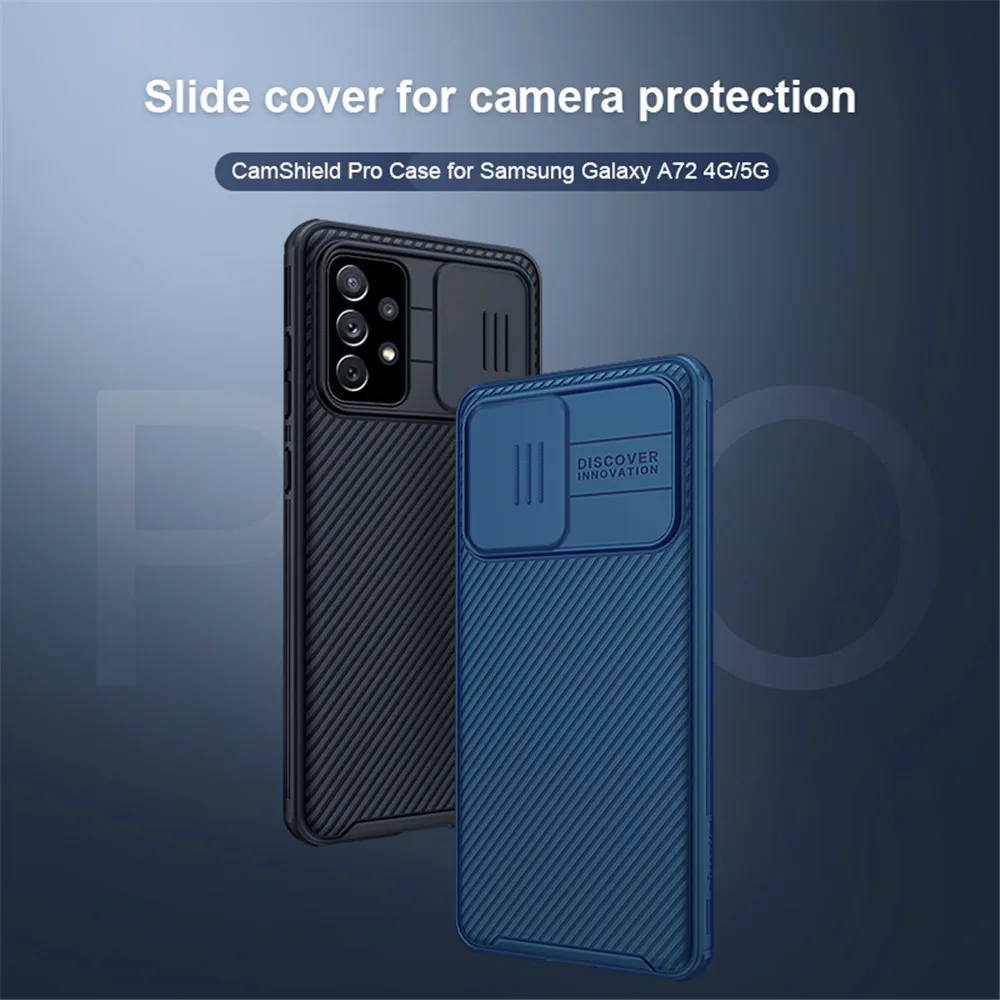 

For Samsung Galaxy A72 5G NILLKIN CamShield Pro Case with Camera Len Protective Slide Cover Back Shell