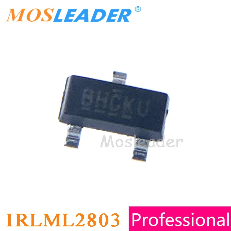 Mosleader IRLML2803 SOT23 3000PCS N-Channel 20V 30V 1.2A IRLML2803PBF IRLML2803TR IRLML2803TRPBF IRLML2803TRPBF-1 Chinese goods