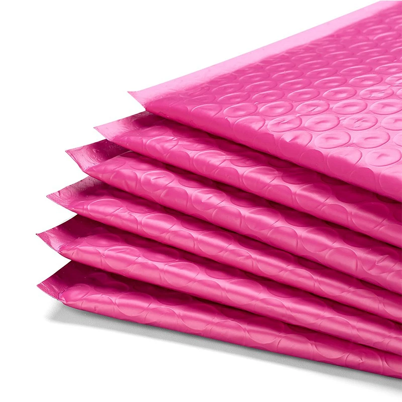 10PCS #000 12x21cm Rosa Poly Blase Mailer Gepolsterte Umschläge 4,8x8,4 inch Selbst dichtung mailing Tasche Blase Umschlag Verschiffen umschläge